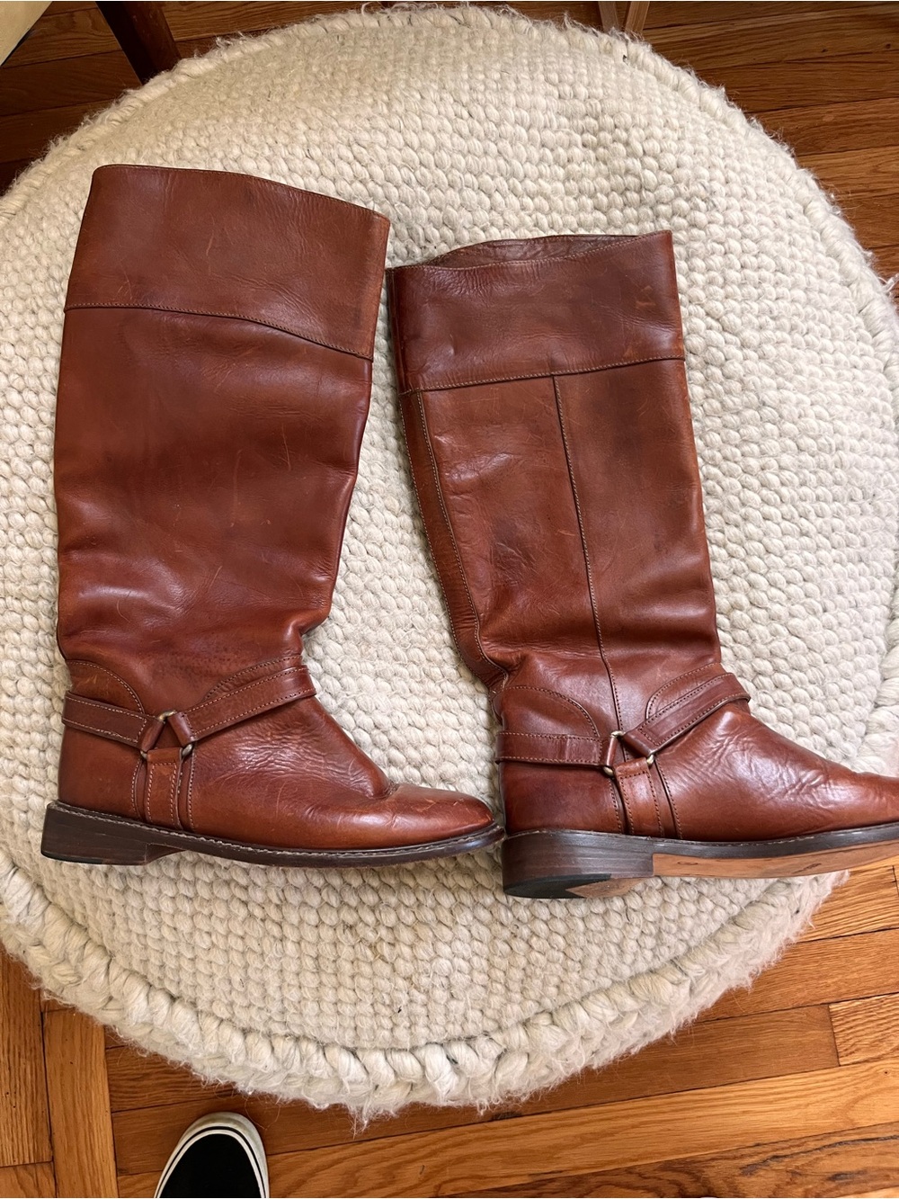 Cole Haan Vintage Brown Leather Riding Boots